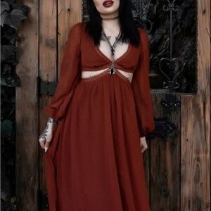 Solaris - Rust Maxi Dress